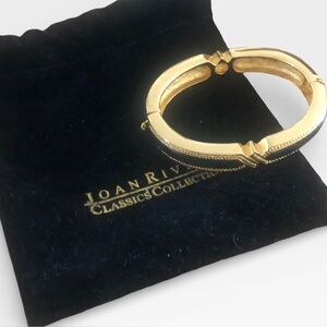 Joan Rivers Navy Blue Hinge Bangle